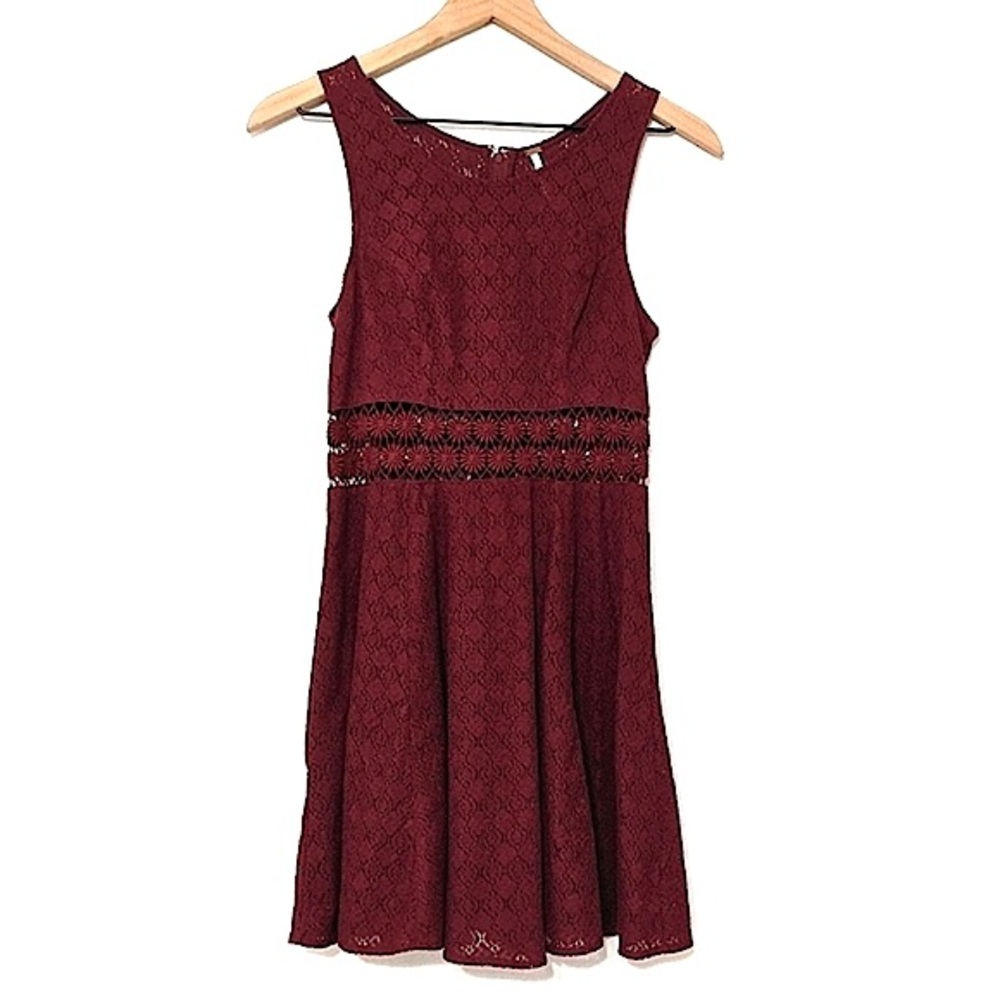 Free People Fit and Flare Lace Daisy Mini Dress size 2
